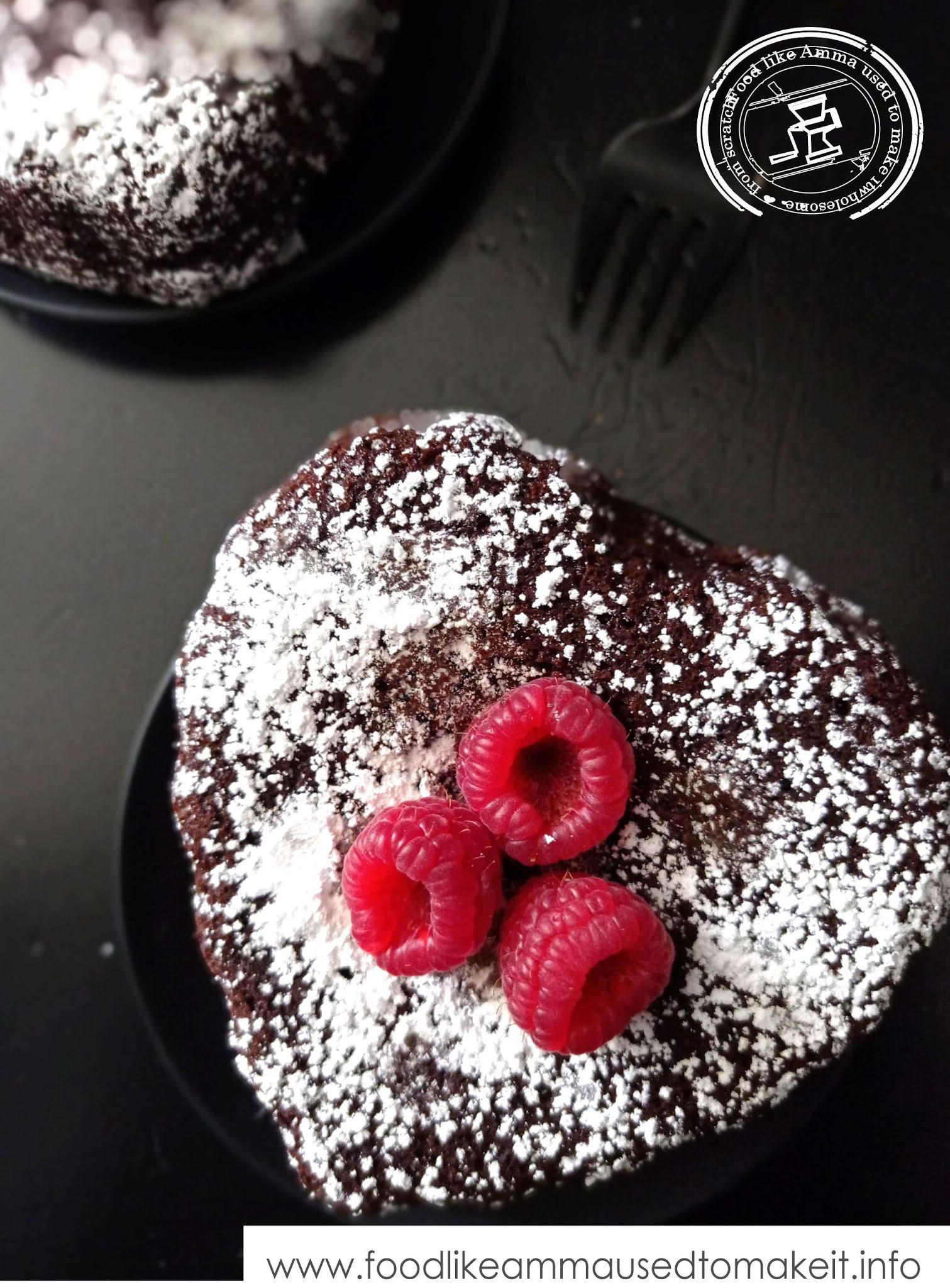 warm choc cake