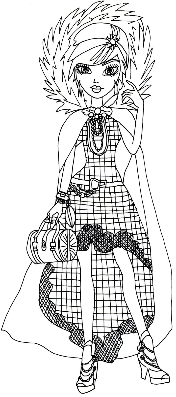 Free Printable Ever After High Coloring Pages Cerise Hood Legacy Day