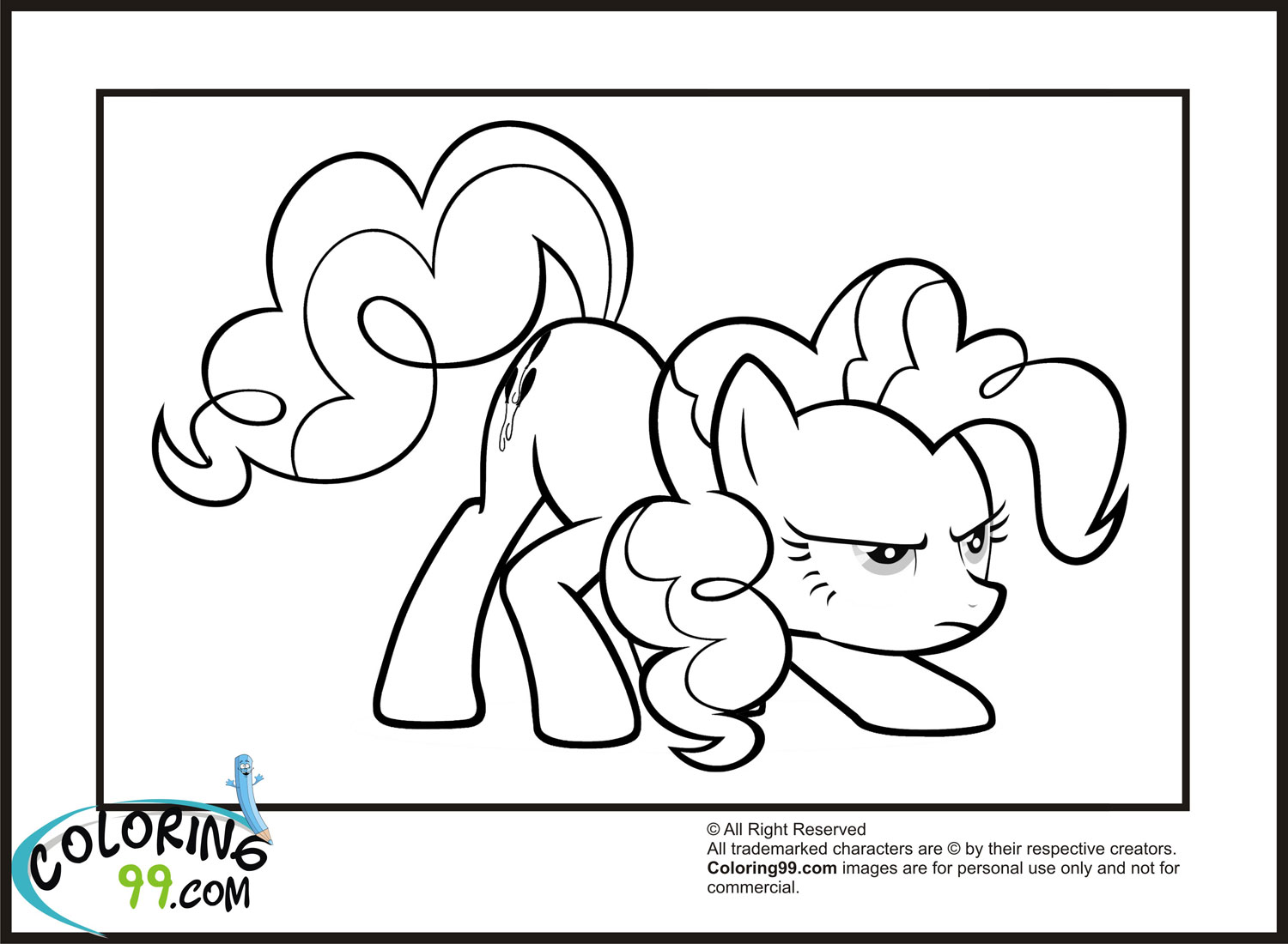 My Little Pony Pinkie Pie Coloring Pages | Minister Coloring