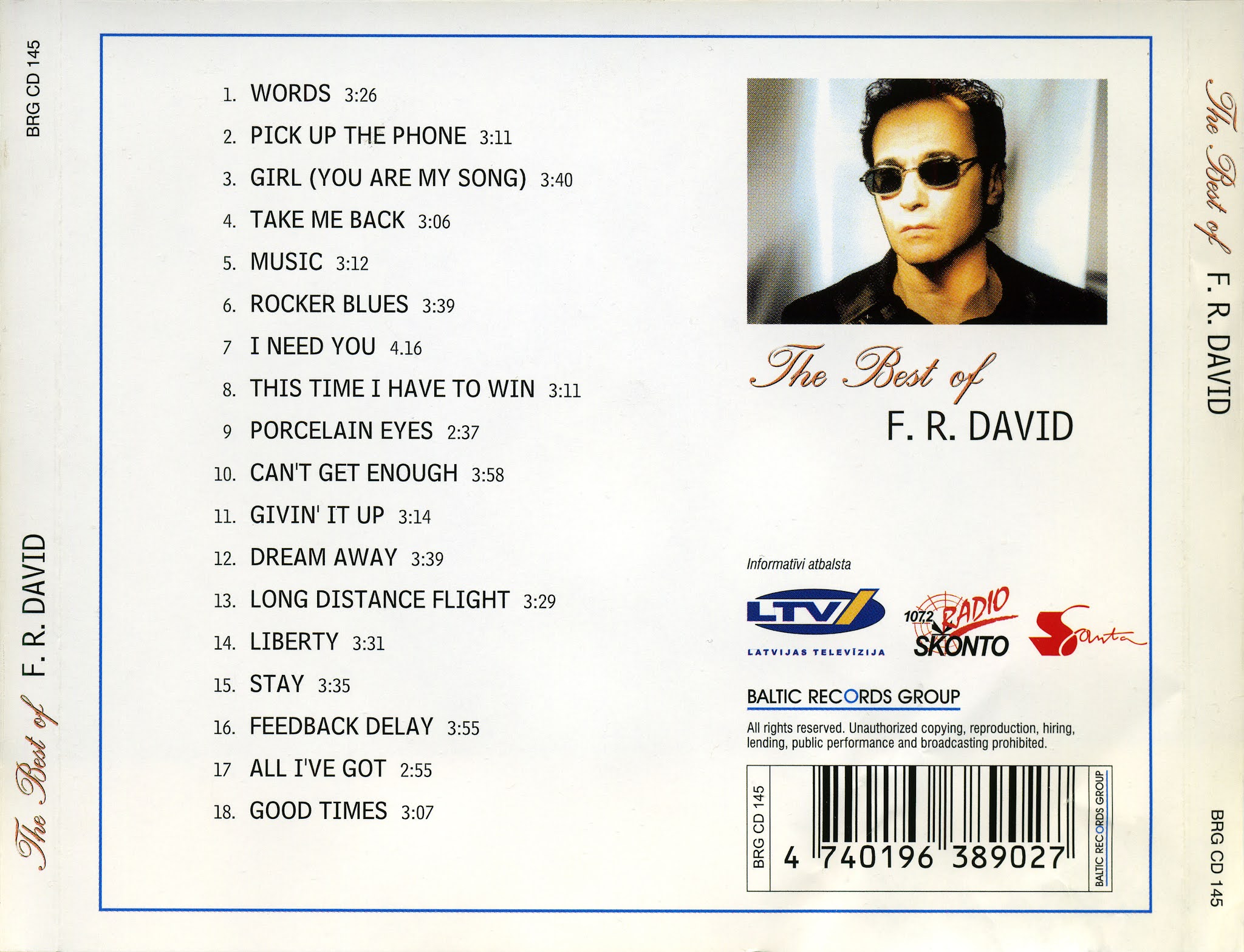 F.R. David CD. Кассета f.r. David. F R David обложка альбома. F.R. David — pick up the Phone альбом. Песня the world is mine