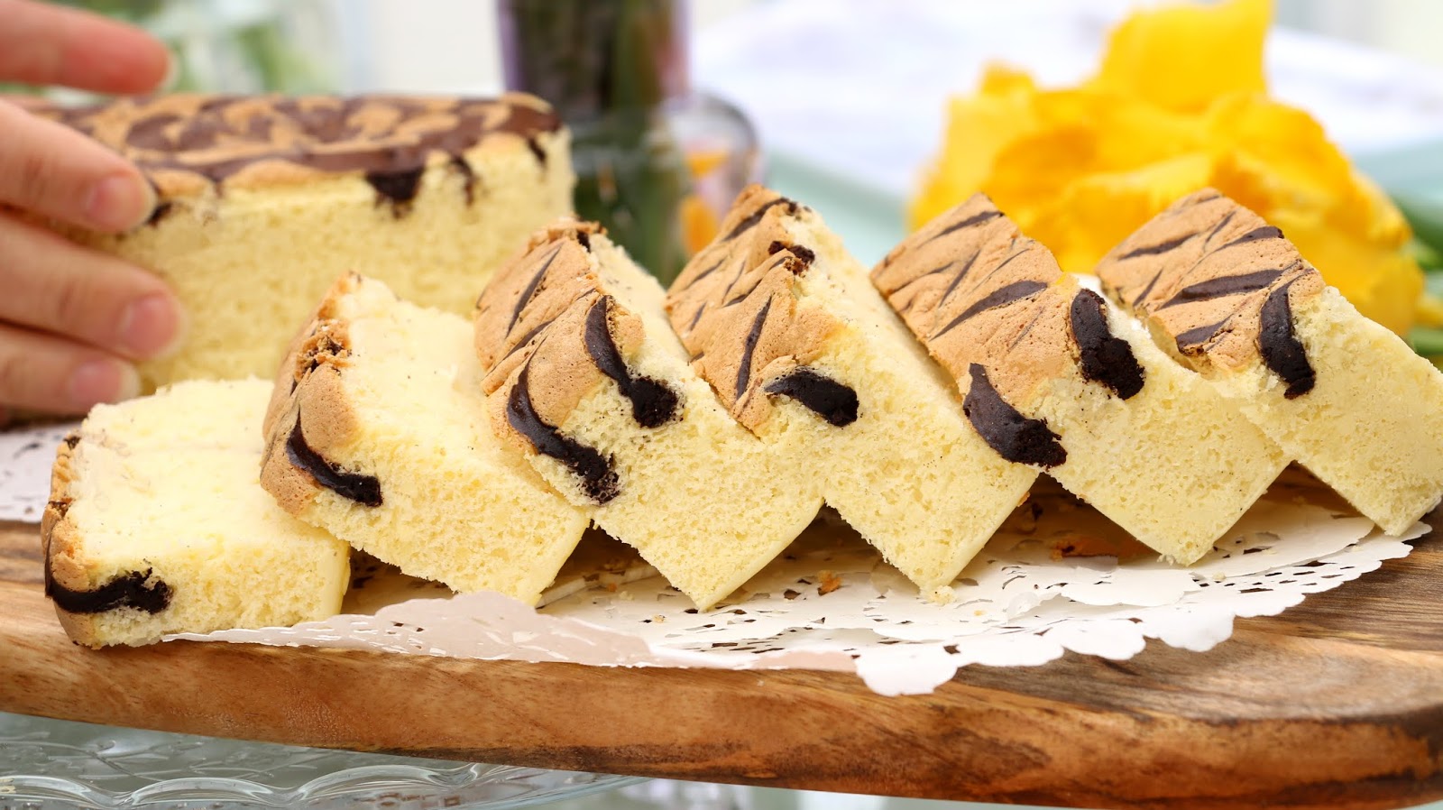 Josephine's Recipes Chocolate Swirl Japanese Cheesecake Recipe