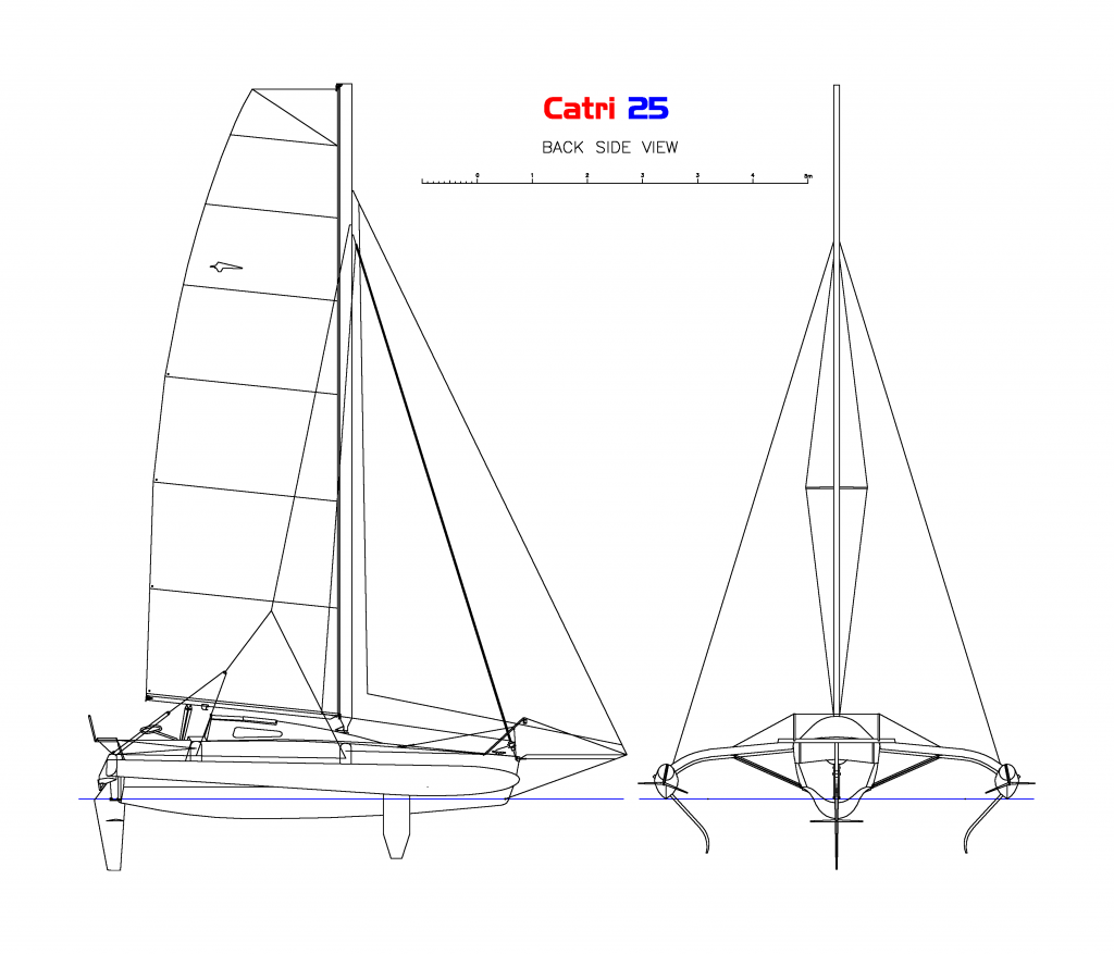 Катамаран простор чертежи