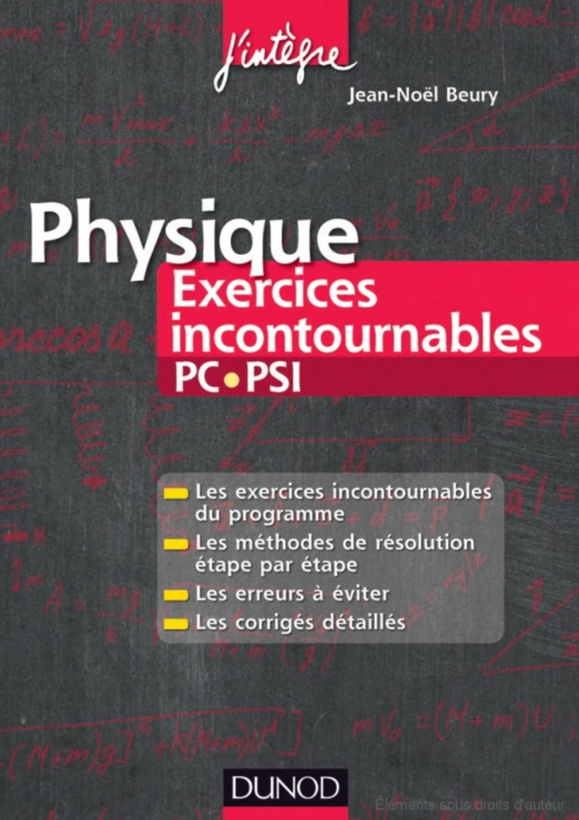 Physique PC PSI Exercices Incontournables J’intègre Ancien