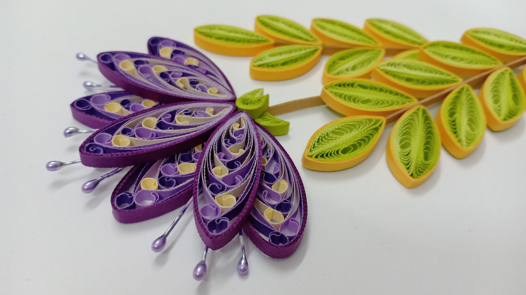 AZLINA ABDUL Twisted Loops Quilling Flower Tutorial