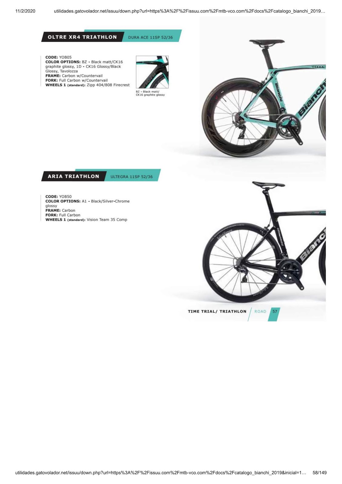 CATALOGUES BIANCHI BIANCHI 2019