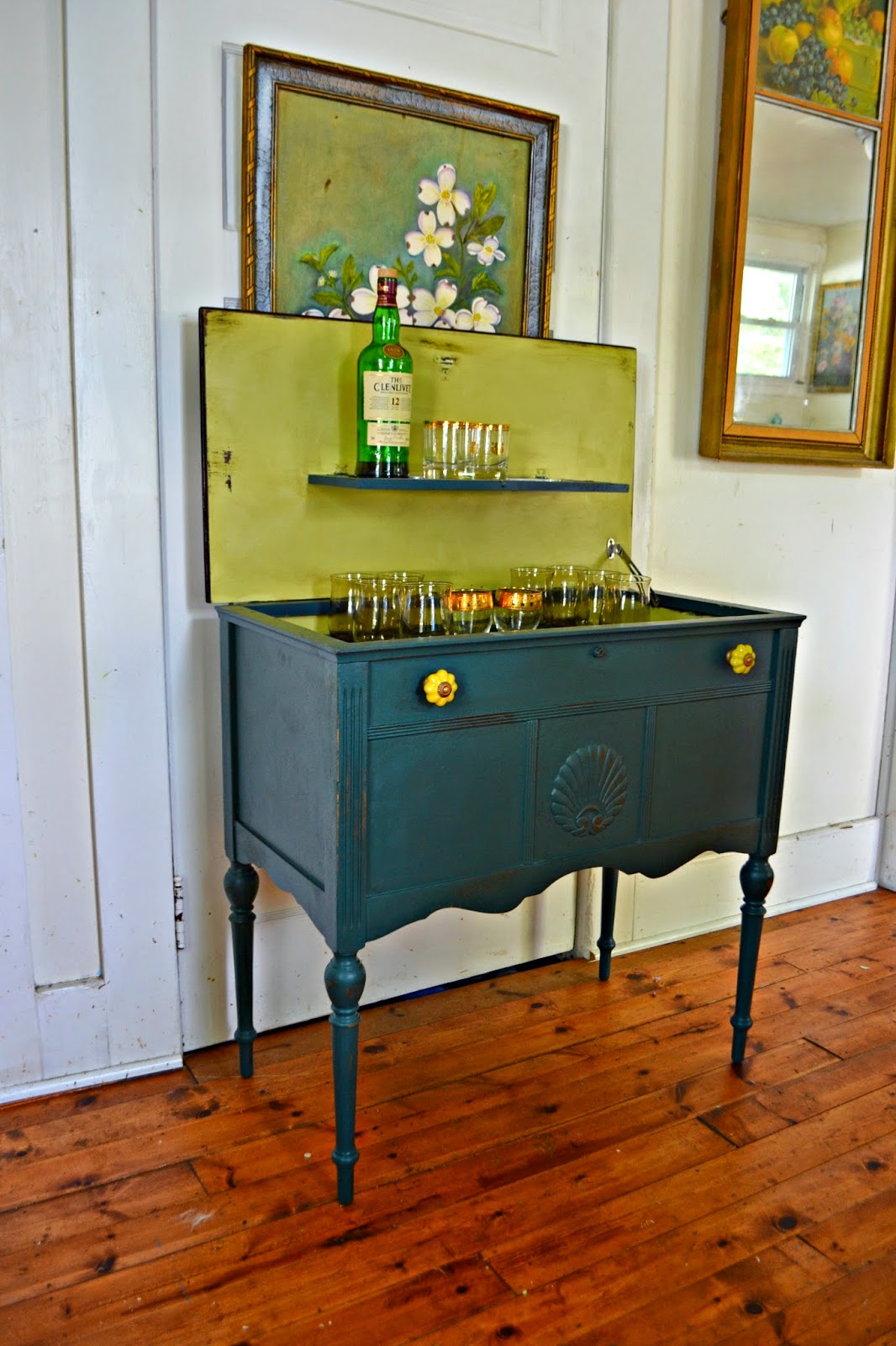 Heir and Space A Drink in Bottle Green