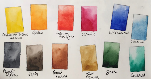 Jack Richeson St. Petersburg Watercolours Master's set of 12 Full Pans
