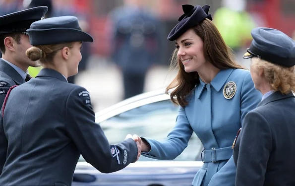 Catherine, Duchess of Cambridge, Honorary Air Commandant attended a church service to celebrate 75th anniversary of the RAF Air Cadets at St Clement Danes Church