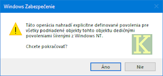 nahradenie povolení dedičnými povoleniami dialóg