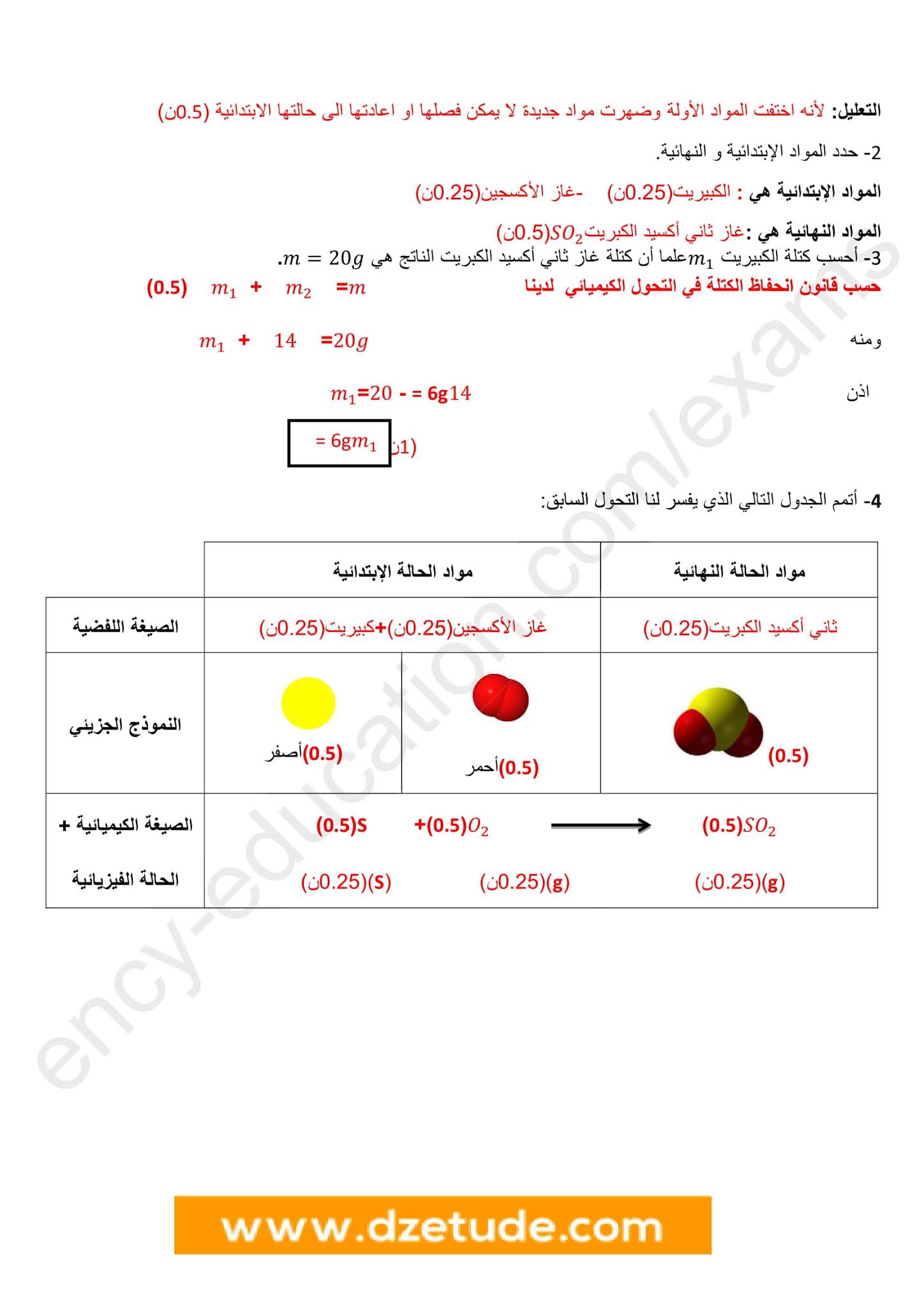 فرض الفيزياء الفصل الأول للسنة الثانية متوسط - الجيل الثاني نموذج 4