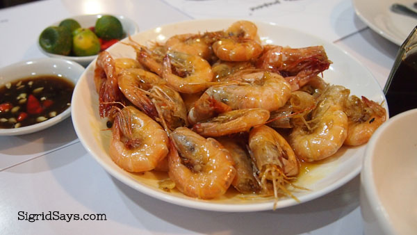 Buttered shrimps at Hyksos Pala-pala - Bacolod restaurant