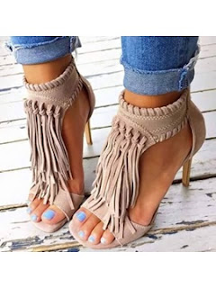 fringe heels