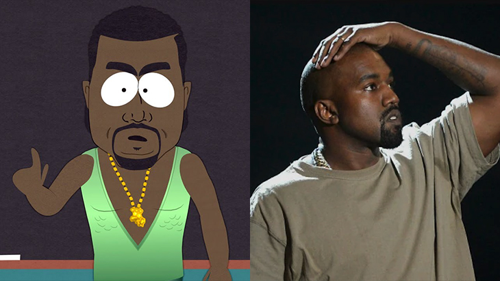 Photo de Kanye West parodié dans South Park