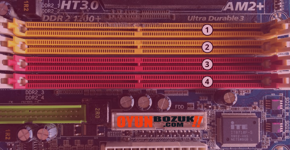 3 slot ram takilir mi 3 slot ram