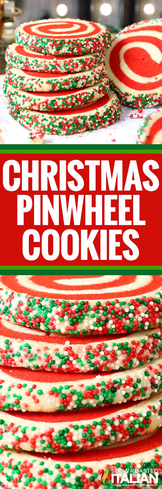 Christmas Pinwheel Sugar Cookies (With VIDEO)