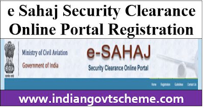 e Sahaj Security Clearance Online Portal