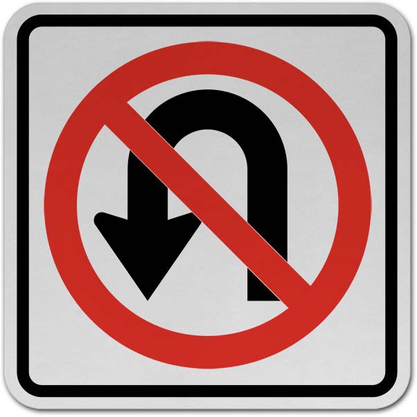 No Uturn Sign