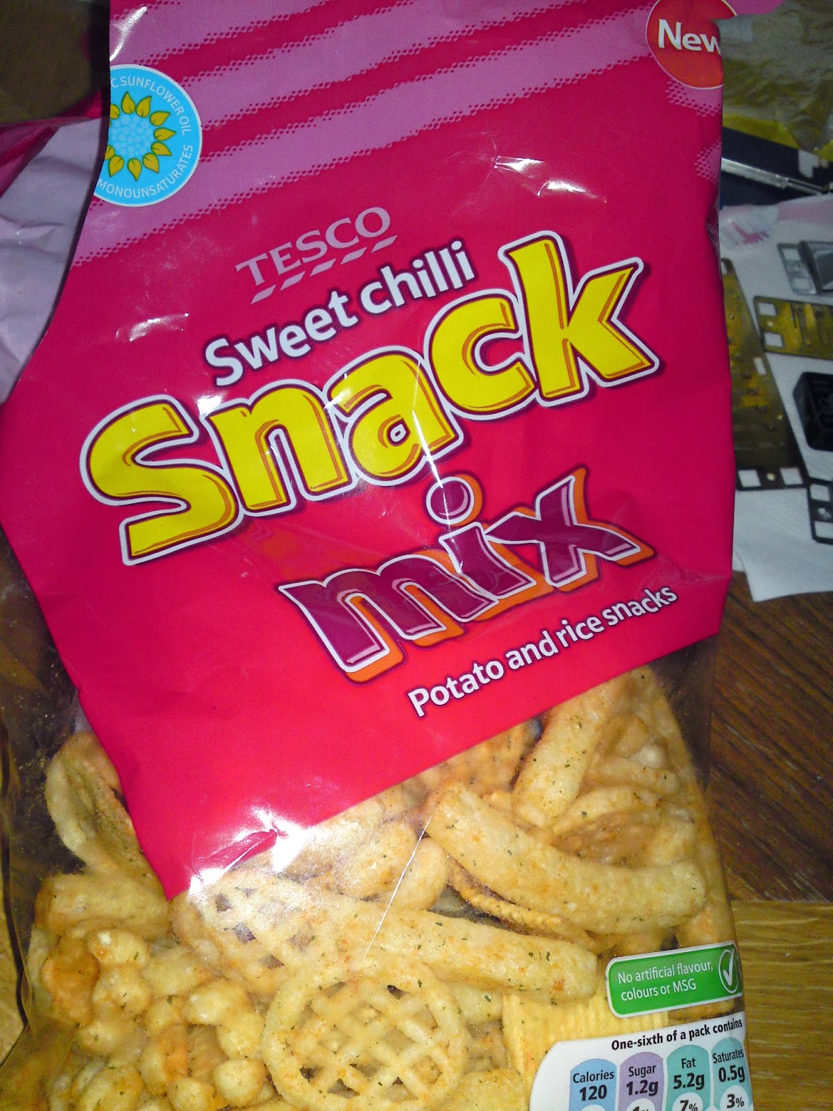Lactose Free UK Tesco Sweet Chilli Snack Mix