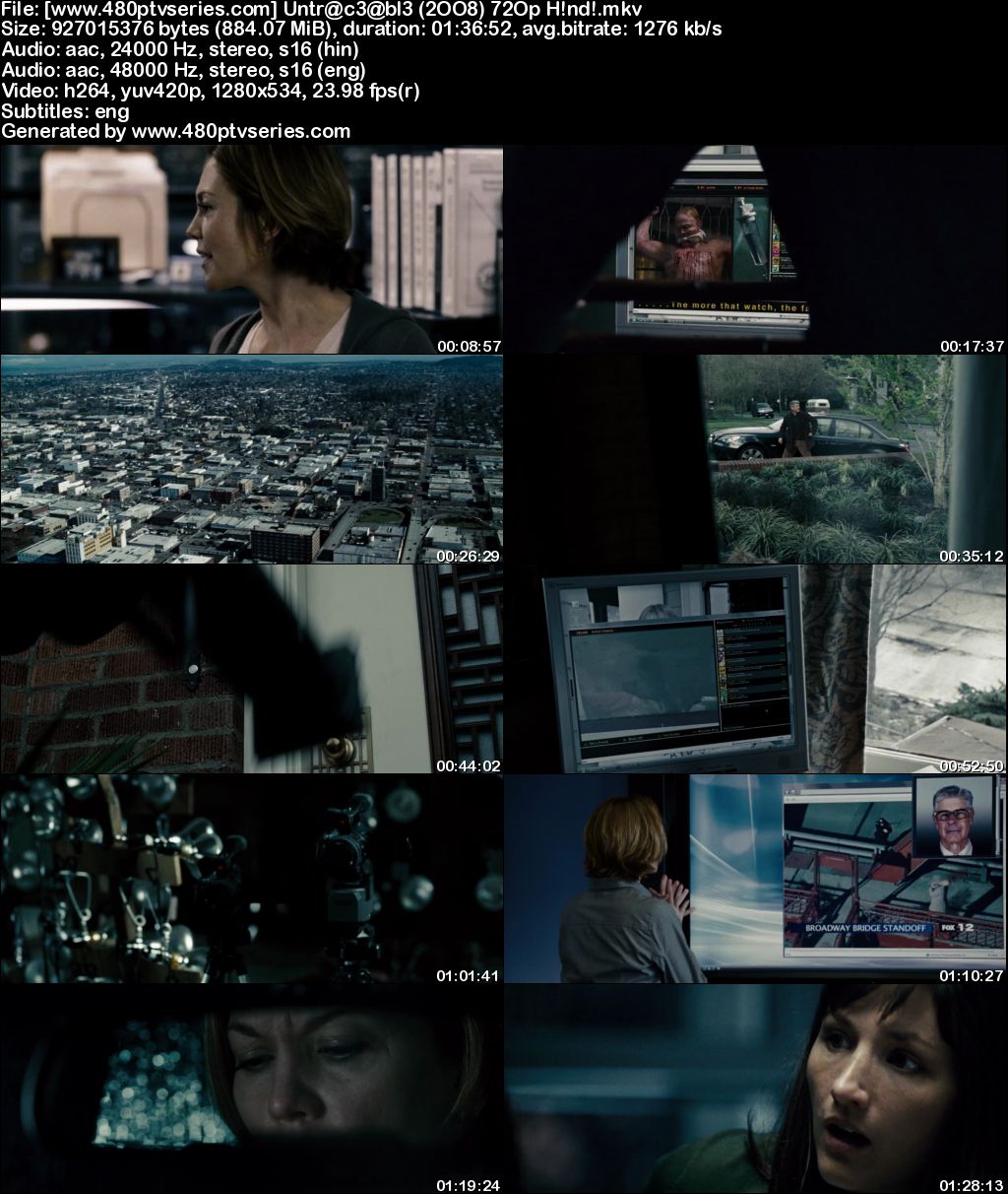 Watch Online Free Untraceable (2008) Full Hindi Dual Audio Movie Download 480p 720p Bluray