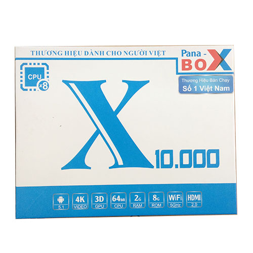 Tivi box Pana Box X10.000 4k unltra HD, Ram 2GB, Rom 8G