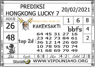 Prediksi Togel HONGKONG LUCKY 7 DUNIA4D 20 FEBRUARI 2021 Prediksi Togel HONGKONG LUCKY 7 DUNIA4D 20 FEBRUARI 2021