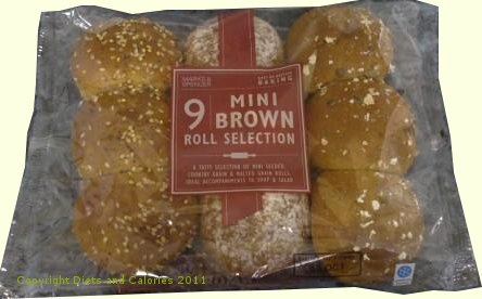 Diets and Calories: Mini Brown Roll Selection – Marks & Spencer