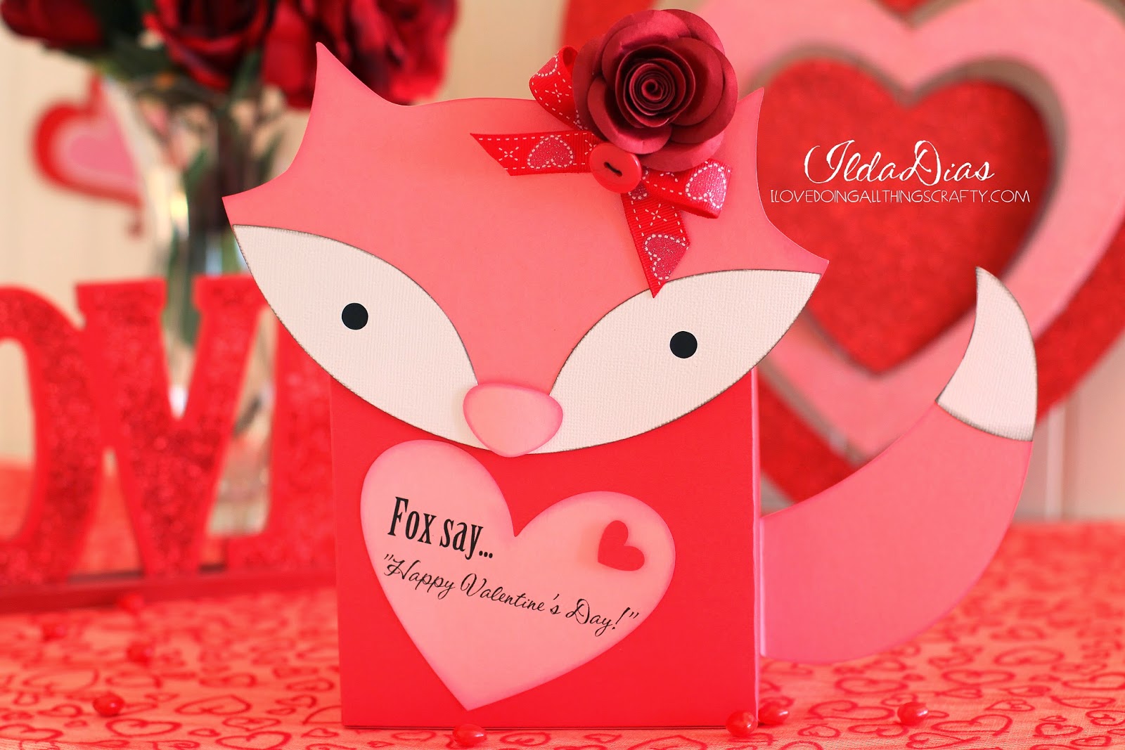 I Love Doing All Things Crafty: Foxy Valentine's Day Mailbox