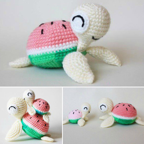 Beautiful Skills Crochet Knitting Quilting Watermelon Turtles beautiful-skills-crochet-knitting-quilting-watermelon-turtles