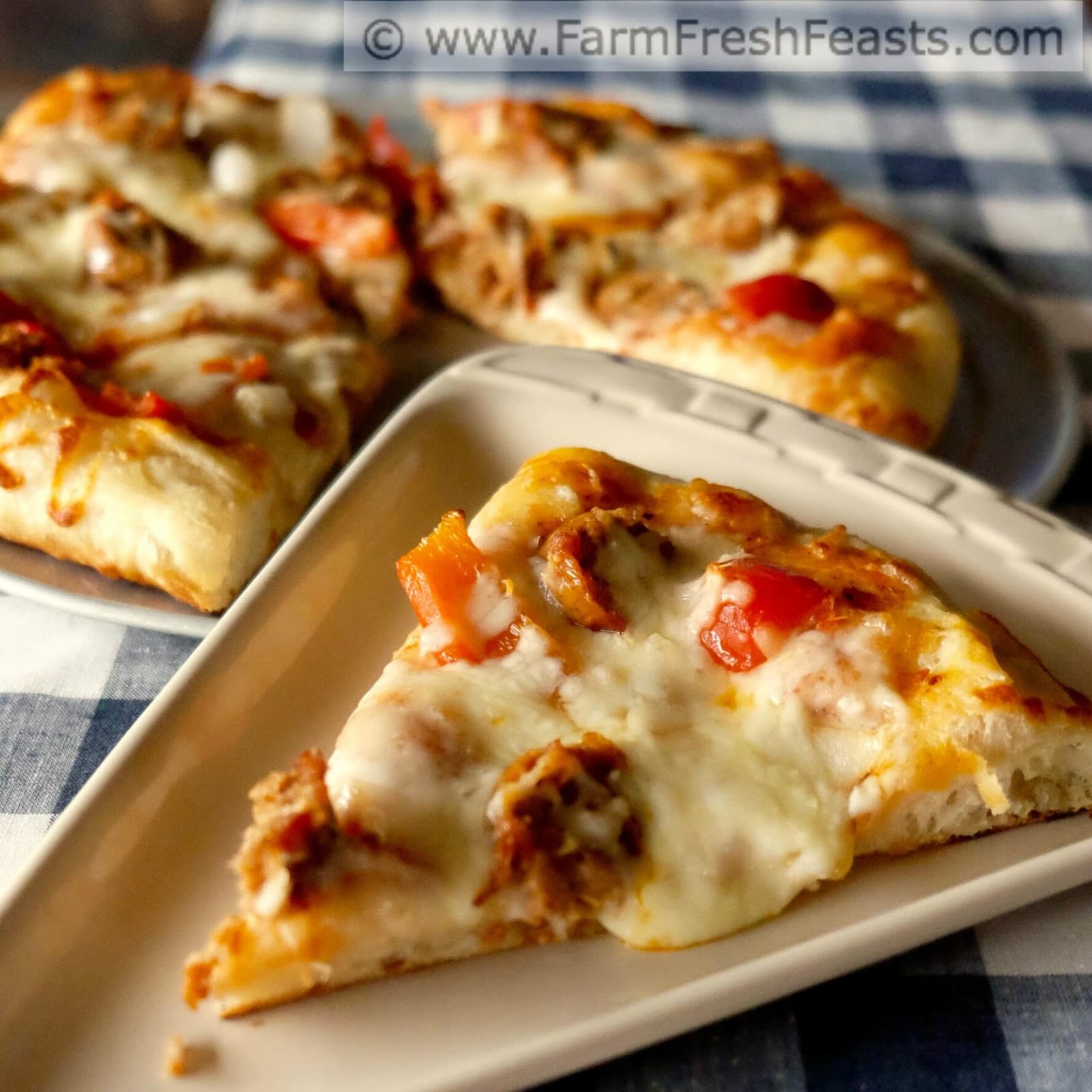 Farm Fresh Feasts Grilled Sausage and Peppers Pizza