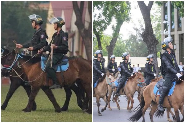 Những bình luận hài hước từ cộng đồng mạng về đoàn ‘cảnh sát cơ động kỵ binh’ diễu hành