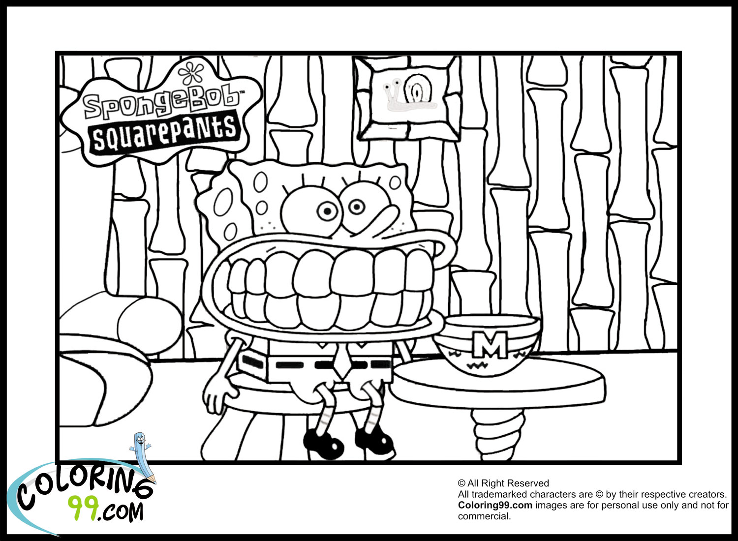 Spongebob Coloring Pages Minister Coloring Spongebob Coloring Pages Minister Coloring