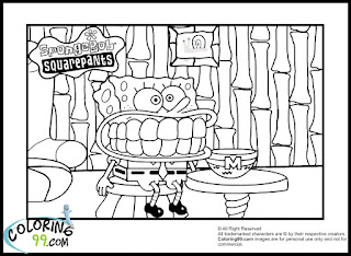 funny spongebob coloring pages to print