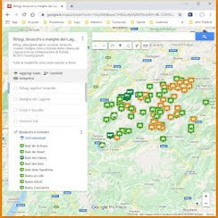 La mappa dei Lagorai