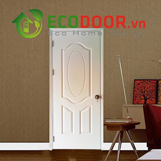Thi công cửa gỗ phòng ngủ giá rẻ, cửa gỗ HDF sơn màu Saigondoor
