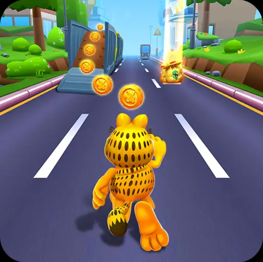 Garfield Rush 2.2.2 Hile Mod Apk PARA HİLELİ Android Apple Apk