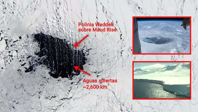 Enorme agujero de cientos de kilometros de ancho se abre sin explicación en la Antártida