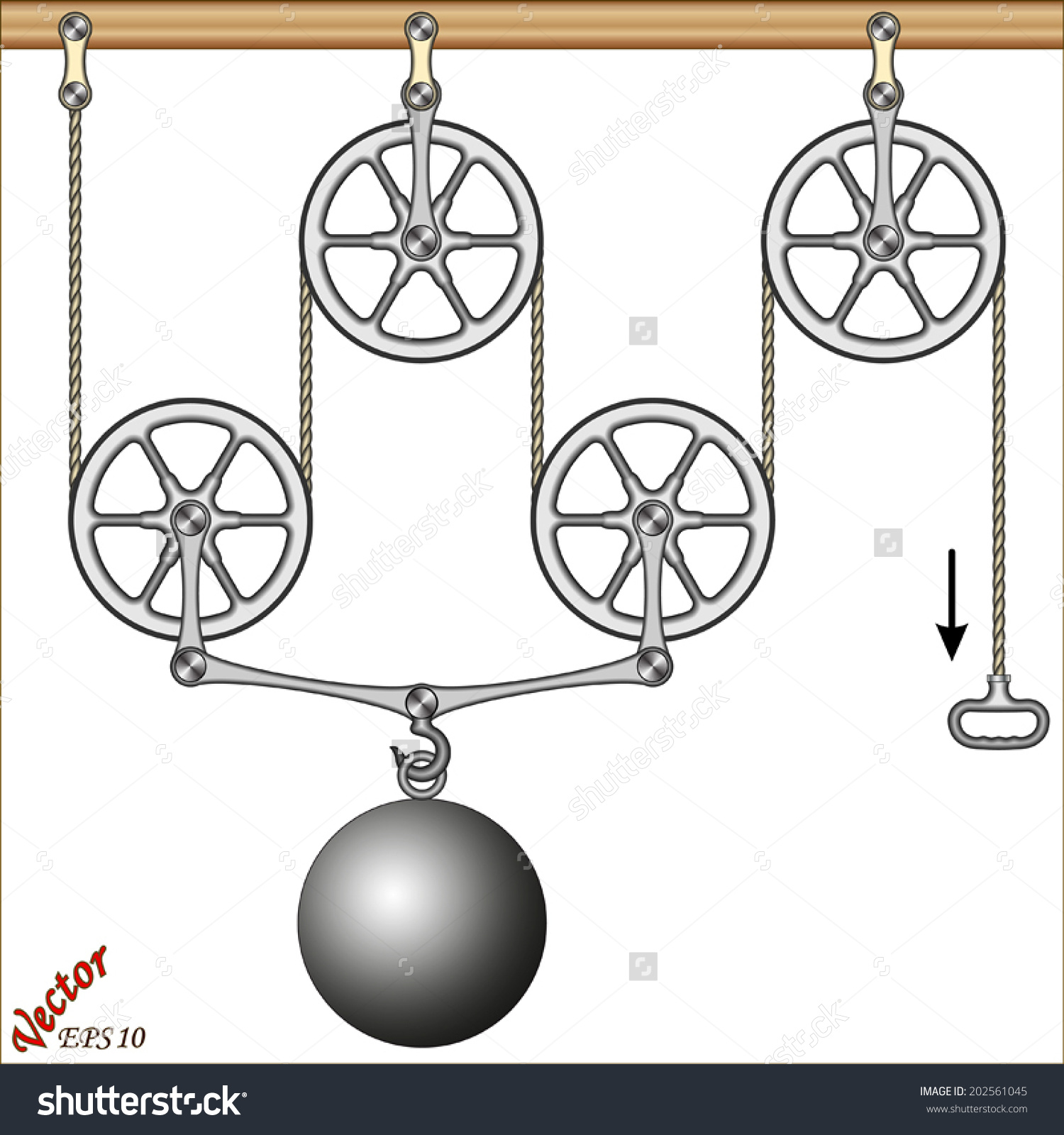 Mechanical Engineering Movable Pulley