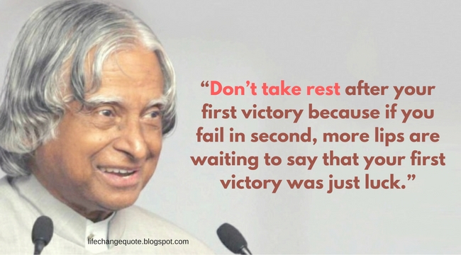 The Best 25 Inspiring Quotes Of APJ Abdul Kalam ~ Life Changing Quotes