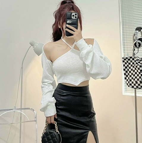 SET ÁO CỔ YẾM KÈM KHOÁC