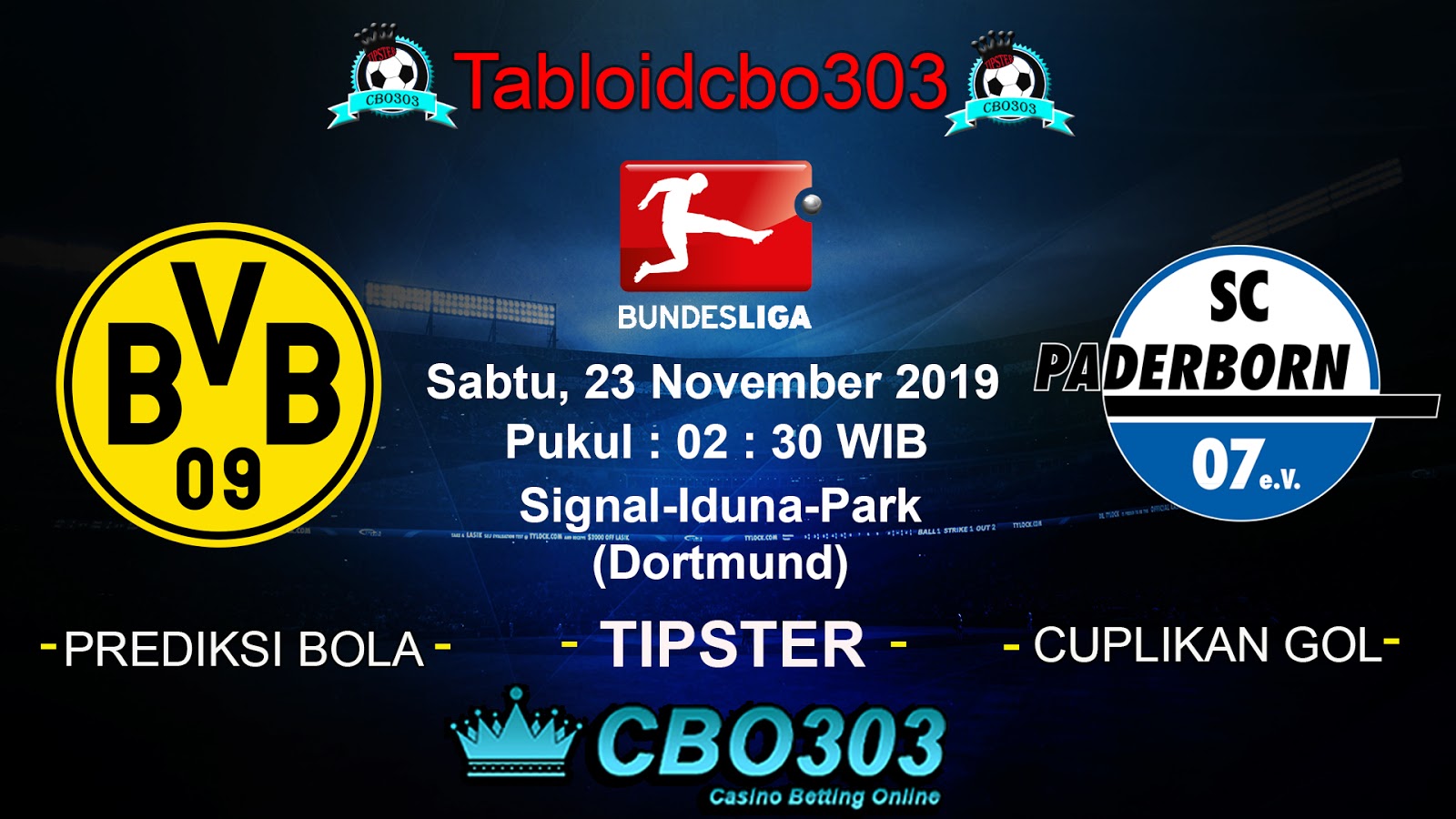 Prediksi Bola Borussia Dortmundvs Paderborn Tanggal 23 November 2019 | 100%  Prediksi Bola Terpercaya, Panduan Betting Online Terpercaya, Agen Bola  Piala Dunia 2018