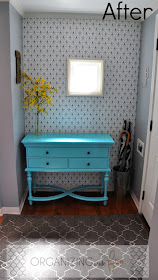 After: Entry full of color and pattern :: OrganizingMadeFun.com