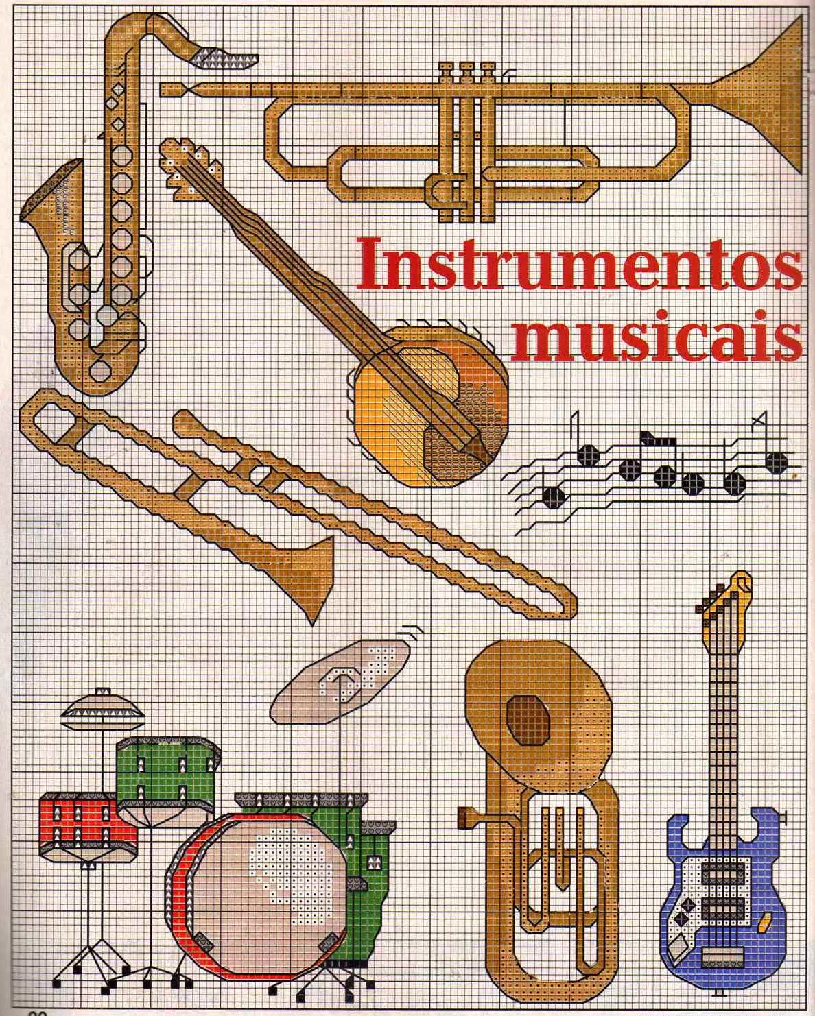 Featured image of post Dibujos De Notas Musicales En Punto De Cruz Ahorra con nuestra opci n de env o gratis
