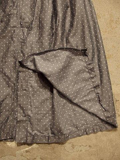 FWK by Engineered Garments "Tuck Skirt-Polka Dot Lawn"