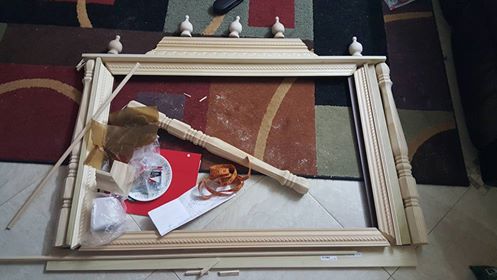 DIY home made Tanjore painting frame mandap