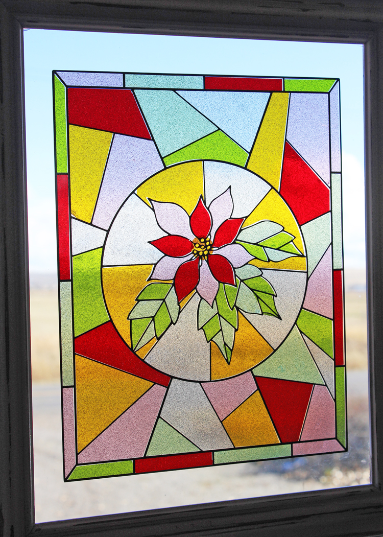 The Craft Patch Christmas Craft Faux Stained Glass Window