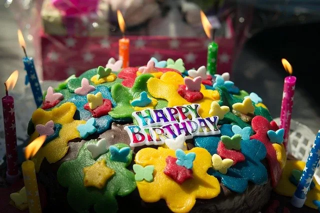 Beautiful Happy Birthday Image in hd with cake and candles free download