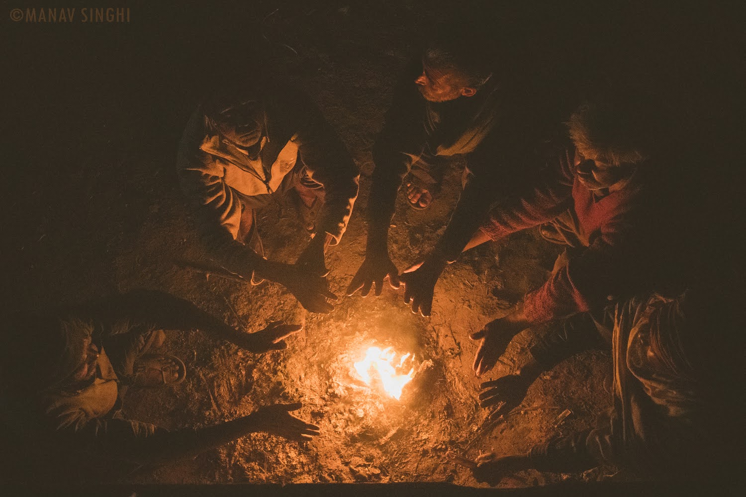 Winters Alav Bonfire Old City Jaipur Street Photography