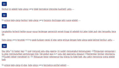 Contoh Soal Kata Ulang Dalam Paragraf Naratif