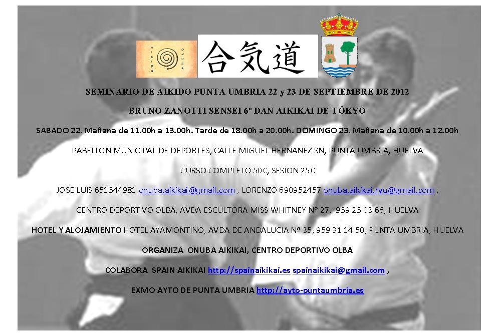 Curso de Bruno Zanotti MUTEKI AIKIDO MÁLAGA Aikido en Málaga línea