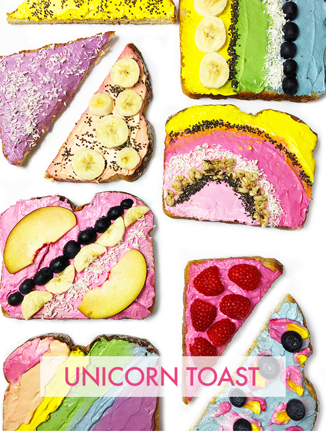 unicorn toast